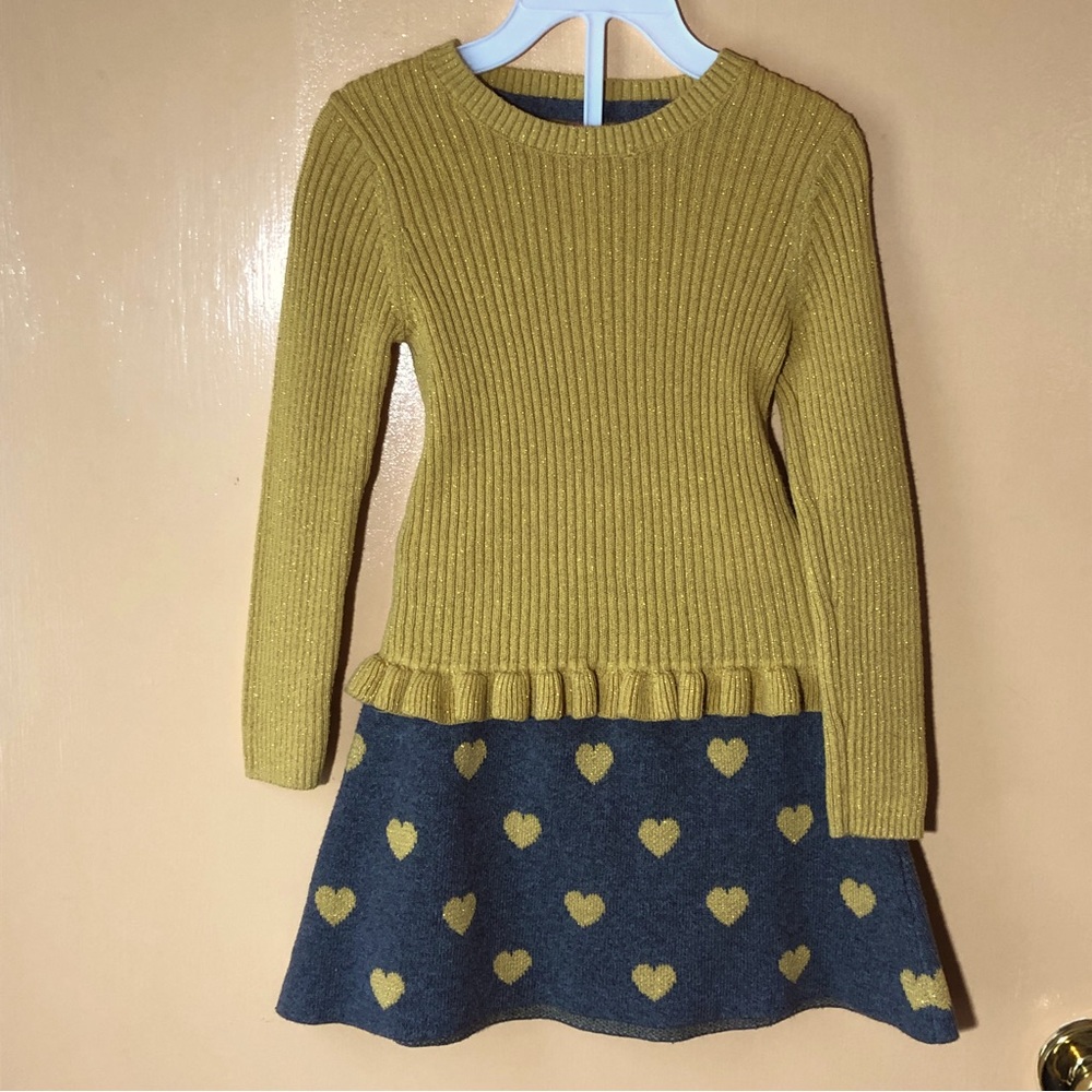 Isaac Mizrahi Sweaters Skirt Set Gold-Gray size 4T